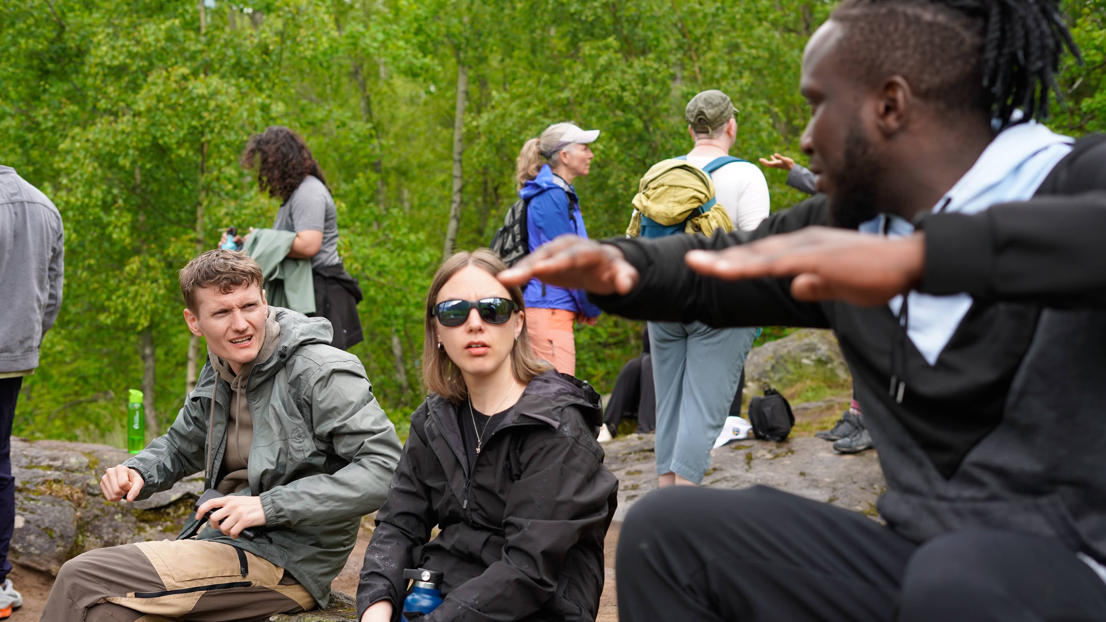 Group activity in natural environment